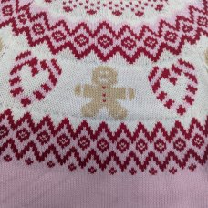 PPX05: Girls Gingerbread Knitted Christmas Jumper (3-9 Years)